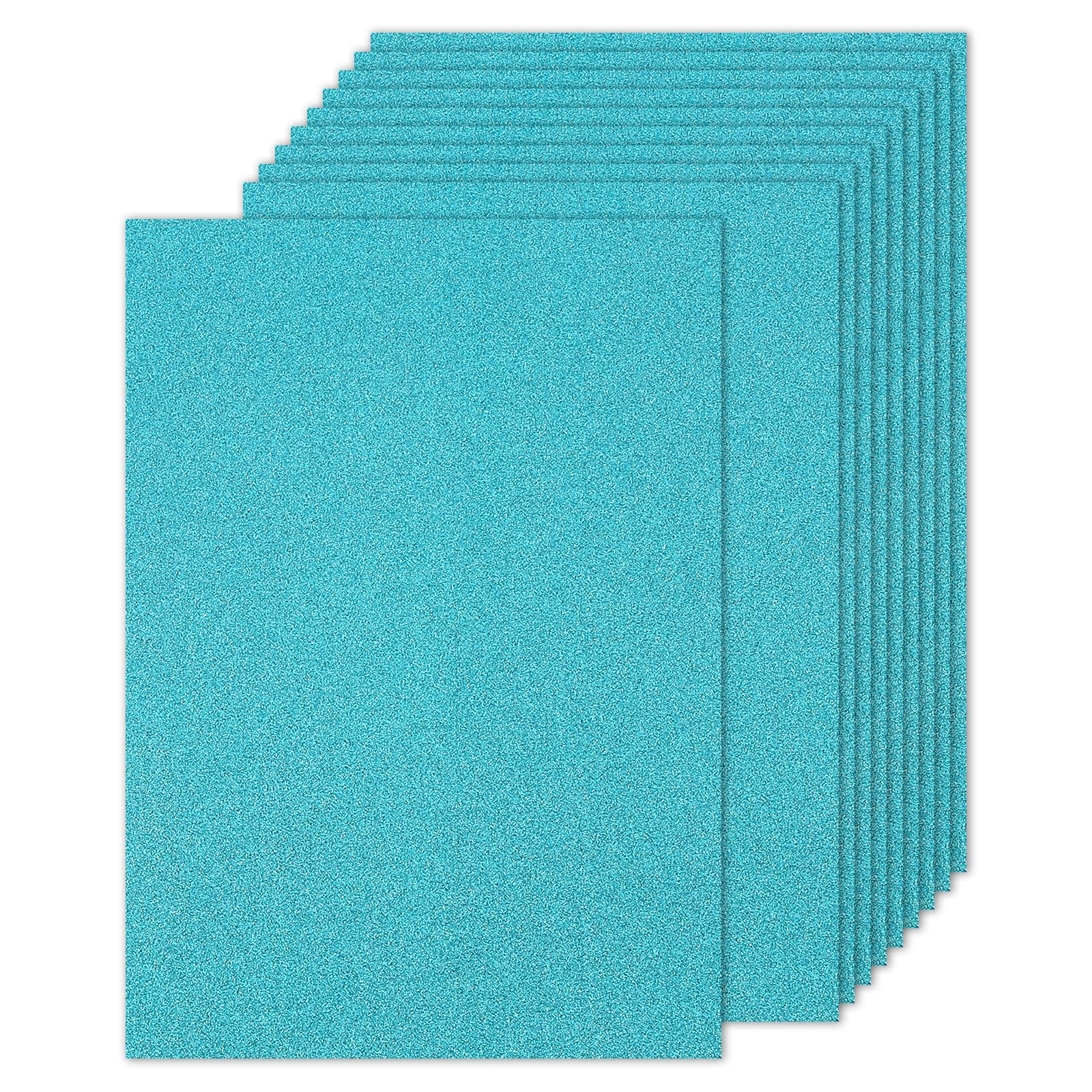 PATIKIL 20Sheets Sky Blue Glitter Cardstock Paper, A4(8.3x11.7 Inch) 250gsm Premium Sparkly Paper Craft Cardstock Paper for Scrapbook Card Making DIY Art Projects Wedding Party