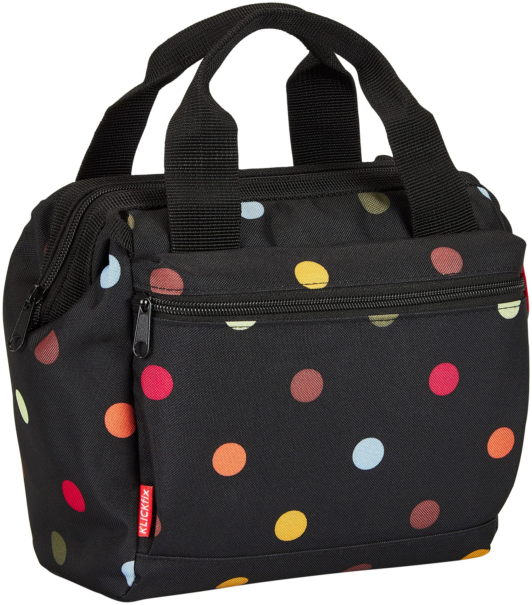 KlickFix Dots Bicycle Bag, Black, One Size