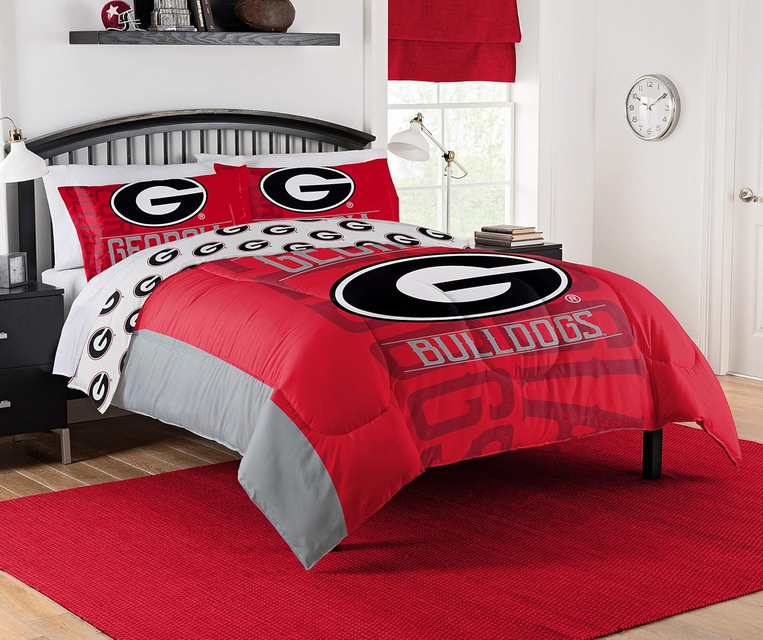 The Northwest Company NCAA Georgia Bulldogs Affiliation Full/Queen Comforter Set #206429055