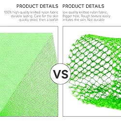Metene 3 Pieces African Exfoliating Net, Colorful