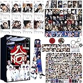 KPOPBP HOP Album Gift Box Including 55 PCS Photocards, SKZ Lanyards, Kpop Stickers, Kpop Gift Merch for SKZ Boys and Girls