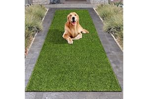 HEBE RUGS HEBE Artificial Grass Turf Area Rug 2' X 10' Artificial Grass Rug Turf Mat for Dogs Pets Indoor Outdoor Patio Mat Grass Door Mat for Balcony Garden Lawn Landscape