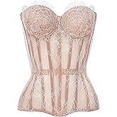 WS Waist Secrets Perfect Corset NYC OVERBUST Mesh Corset Top Lace up Corset with 15 Steel Boned