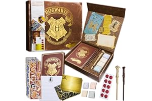 Harry Potter Stationary Set for Kids Teens Adults with Wand Pens Notebook Stickers Sticky Notes School Supplies Journaling Writing Gifts for Kids