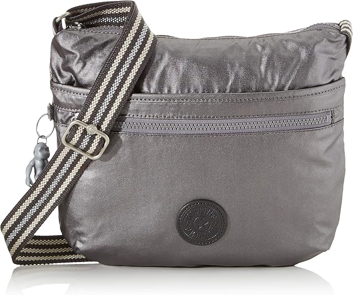 Kipling Arto Women’s CrossBody Bag, Black (Carbon Metallic), 29x26x4