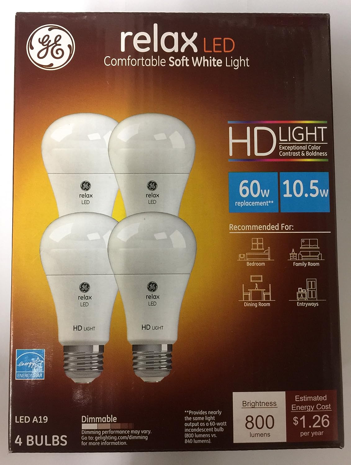 Best ge relax led bulb dimmable