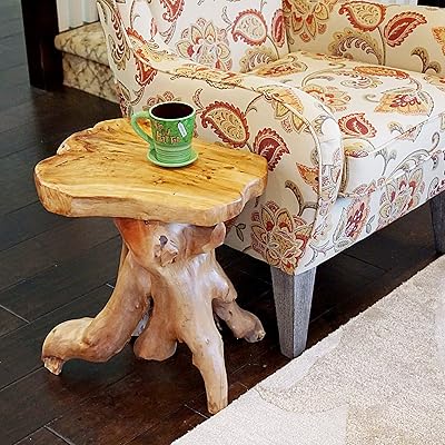 Buy Welland Cedar Root Wood Log Side Table End Table Rustic Primitive Natural Live Edge Online In Turkey B01m3pnbtw