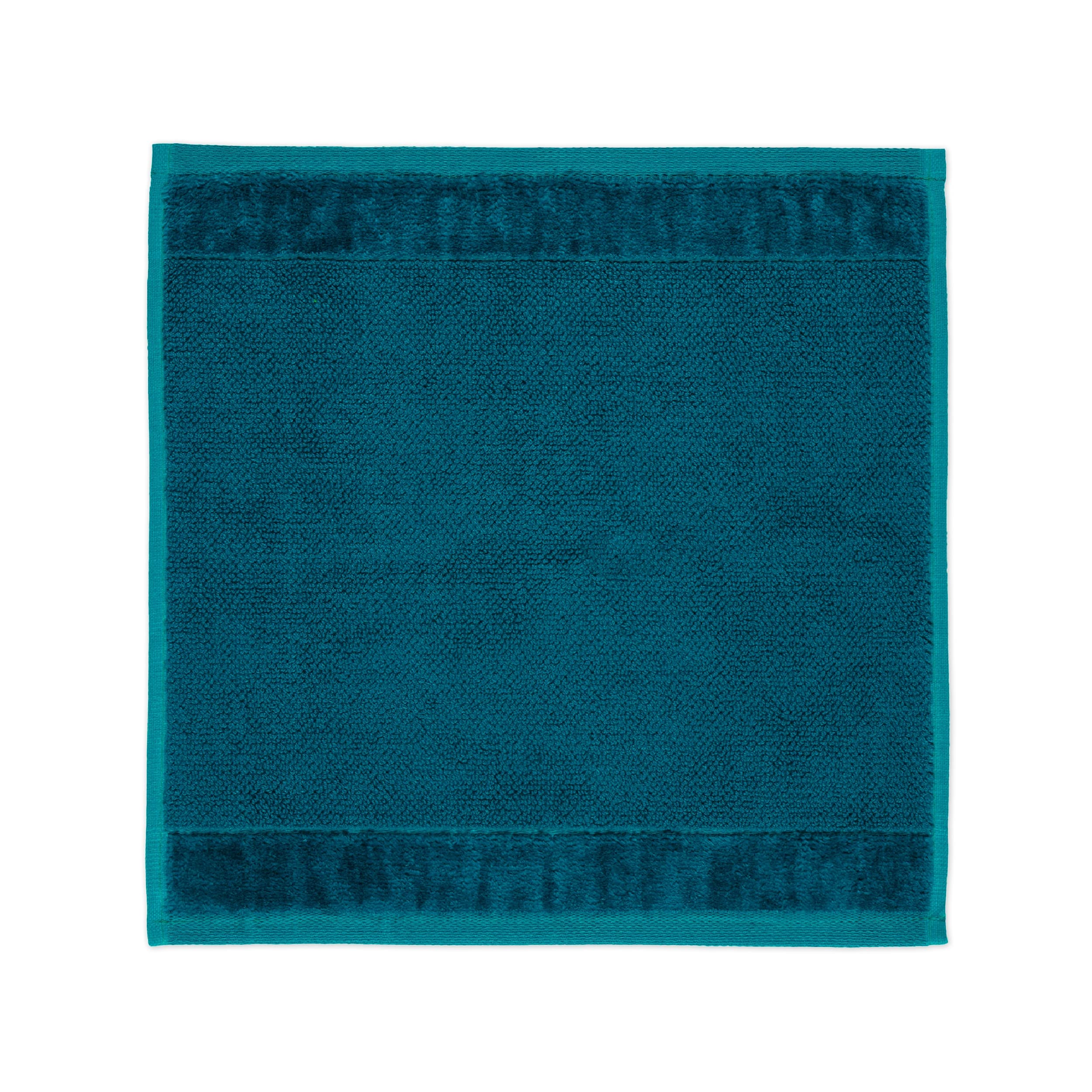 Möve Bamboo Luxe soap cloth 30 x 30 cm made of 60% cotton / 40% viscose from bamboo cellulose, deep lake