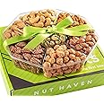 Holiday Nuts Gift Basket - Fresh Sweet & Salty Dry Roasted Gourmet Gift Basket - Food Gift Basket for Christmas, Thanksgiving