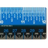 Victor Easy Read 12-Inch Plastic Ruler, Non-Glare Straight Edge Ruler, Standard and Metric Measuring Tool for School, Office, Drafting, Drawing, and Crafts