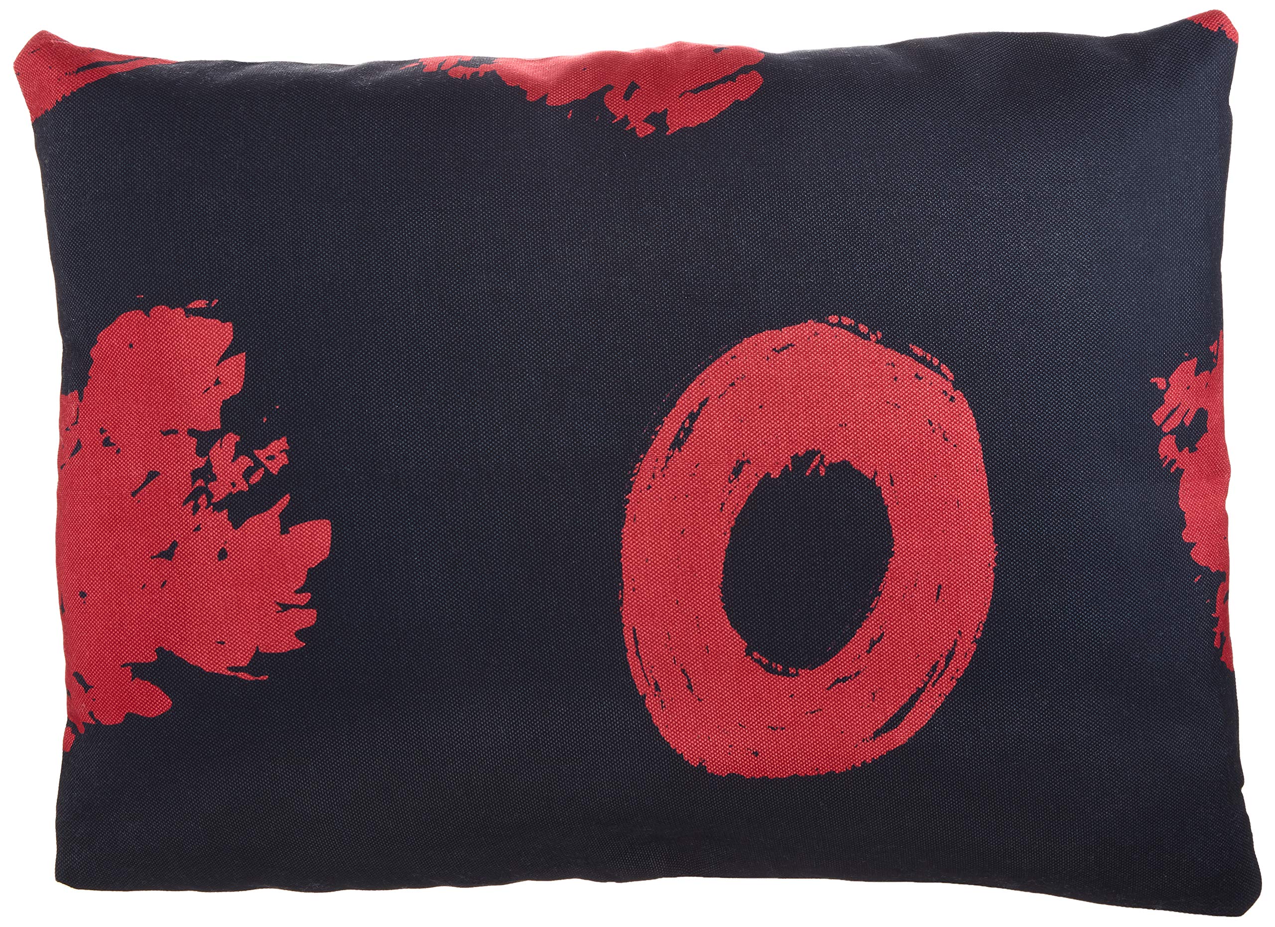 BonaMaison Decorative Cushion Cover, Red Black Throw Pillow Covers, Home Decorative Pillowcases for Livingroom, Sofa, Bedroom, Size: 45X60 Cm - Designed and Manufactured in Turkey