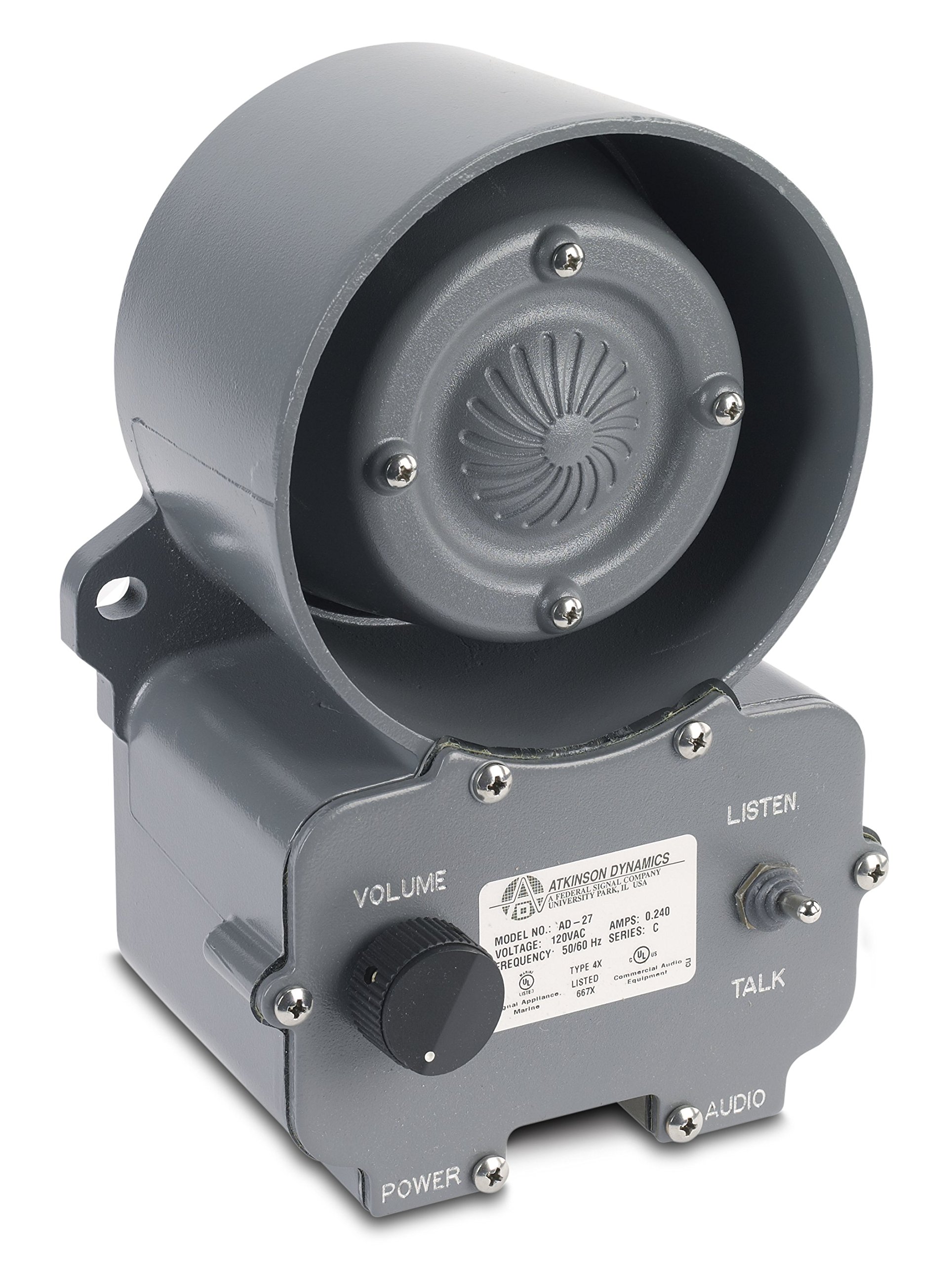 Industrial Call Button Array Mua AD-27A Atkinson Dynamics Industrial Intercom, Talk/Listen Switch ...