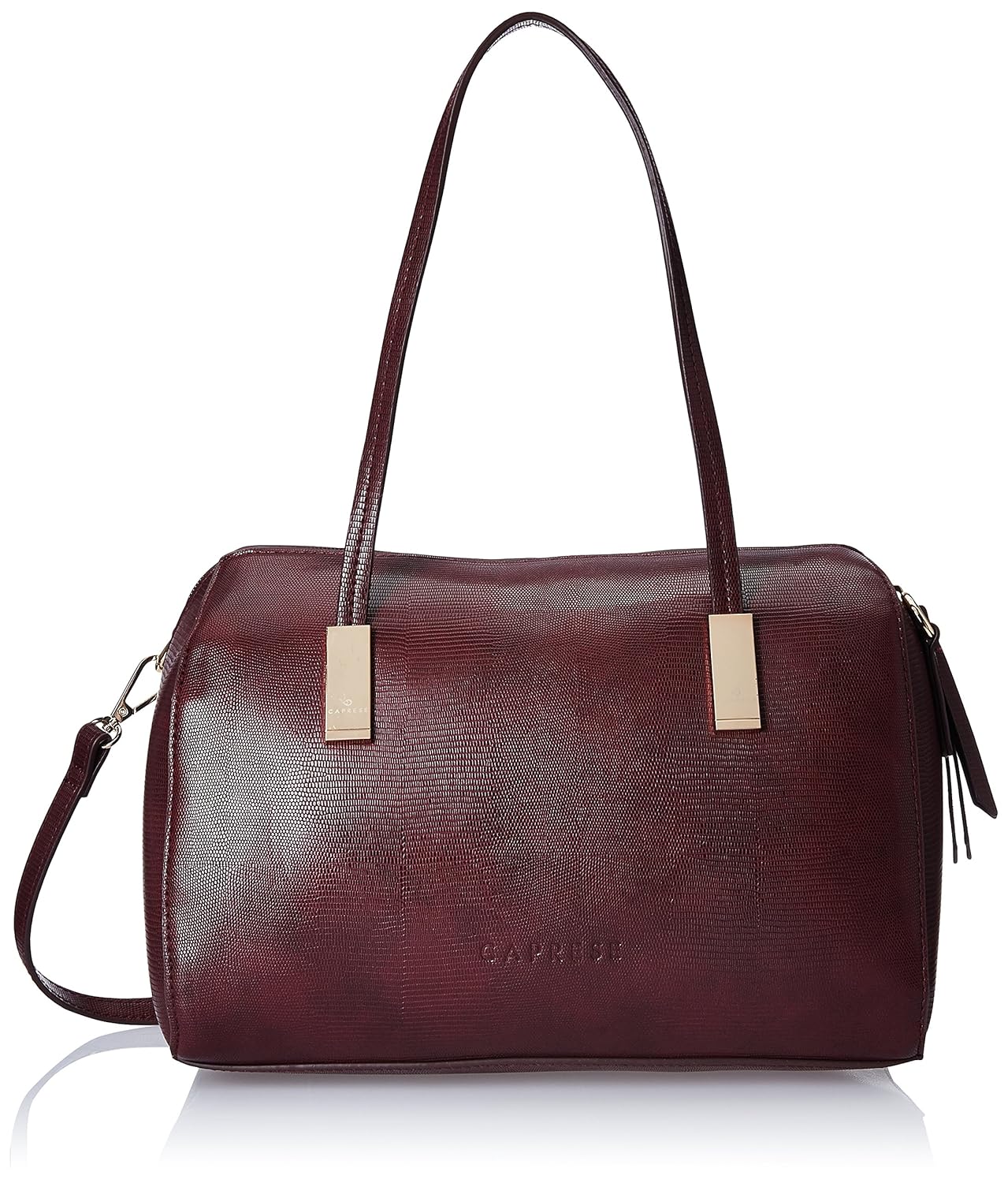 caprese women's satchel (burgundy)