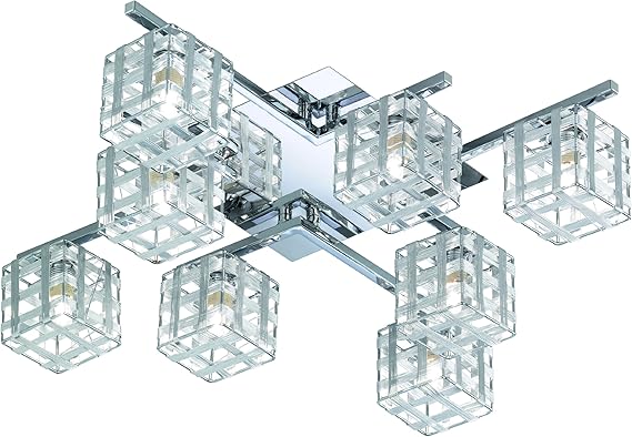 Reality Jail Apliques y plafones G9, Cromo, 13 x 53 cm