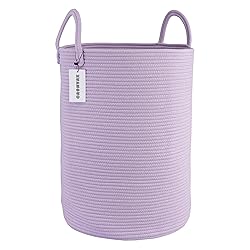 XUANGUO Cotton Rope Laundry Basket Hamper for