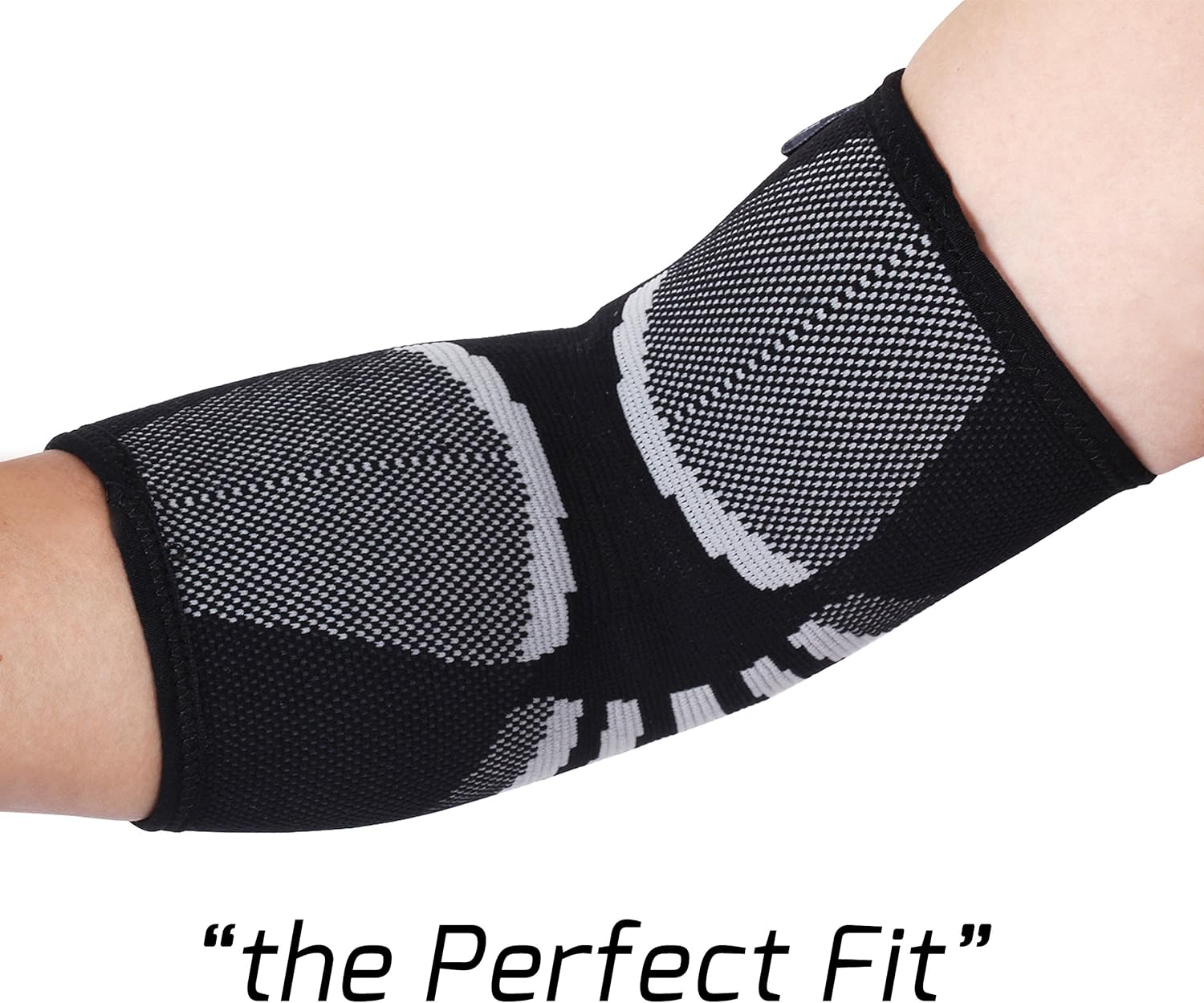 Elbow Compression Sleeves (1 Pair) - Support for Tendonitis Prevention & Recovery (Medium): Sports & Outdoors