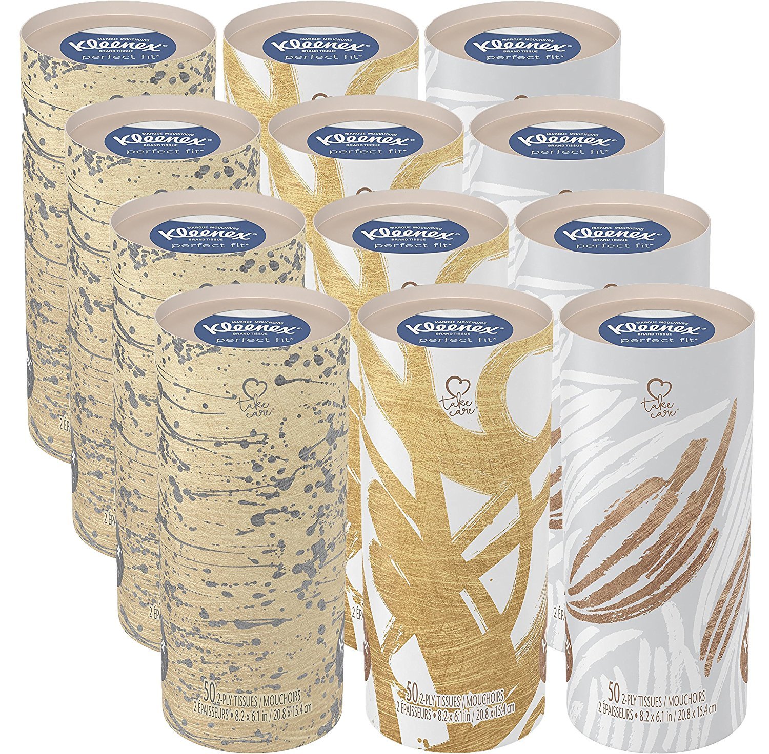 Kleenex Expressions Tissues, Oval, Design May Vary, 64