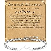 Best Retirement Gifts for Woman 2025 – Wave Bracelet for Women Retirement Jewelry, Meaningful Gift for Coworker Friend Sister Mom Grandma Nurse Teacher – You Will Be Missed Farewell Goodbye Gift Ideas