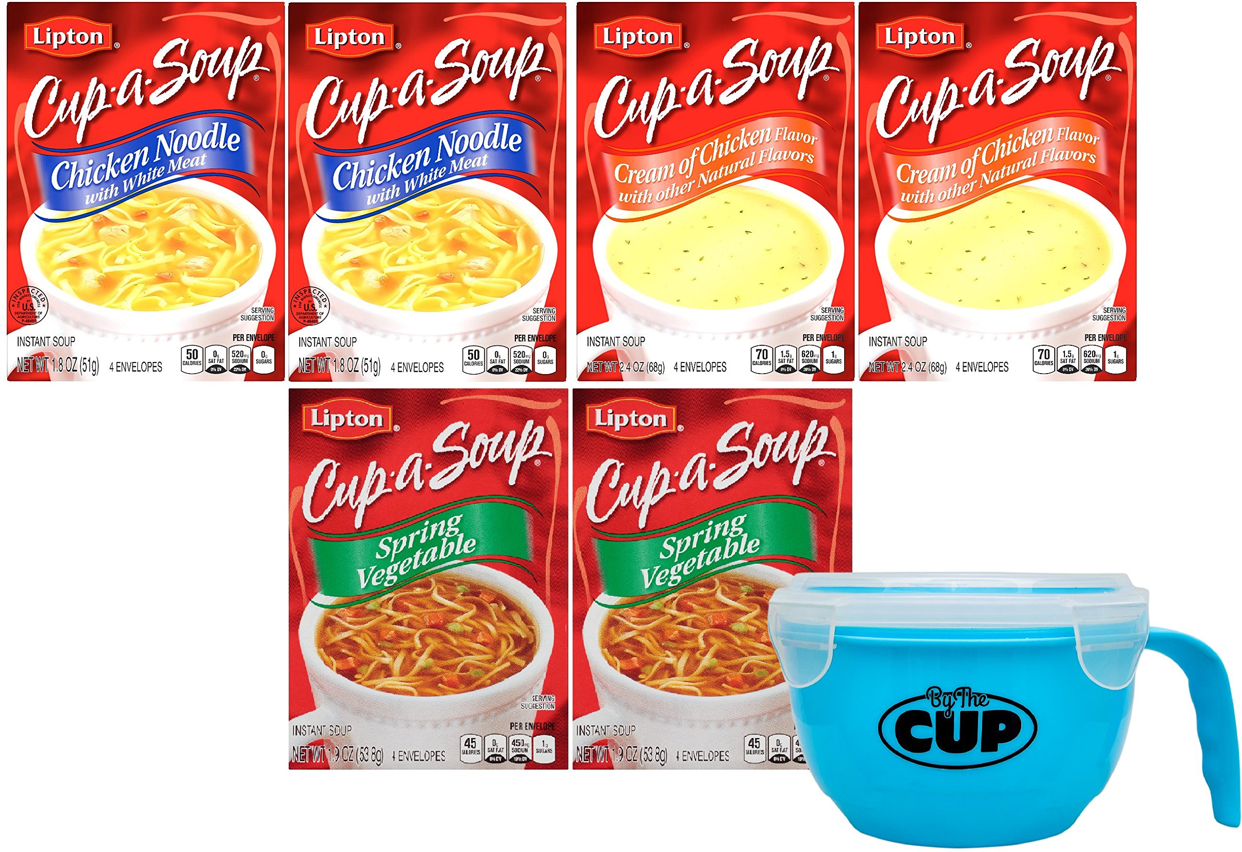 By The Cup Soup Bowl Bundle Lipton CupaSoup Instant Soup Pouches