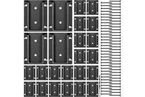 Epcee 40pcs ADC-12 Aluminum Deck Railing Bracket, Deck Railing Connectors for 2"x4" (Actually 1.5"x3.5") Wooden Deck Railing Post to Handrail Connection (Black)