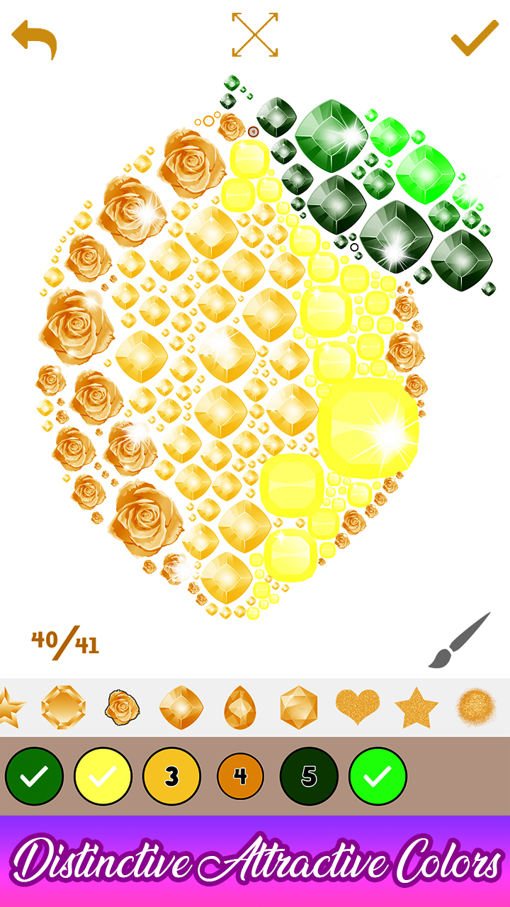 Jewel Art Color by Number, Adult Painting Book Appstore