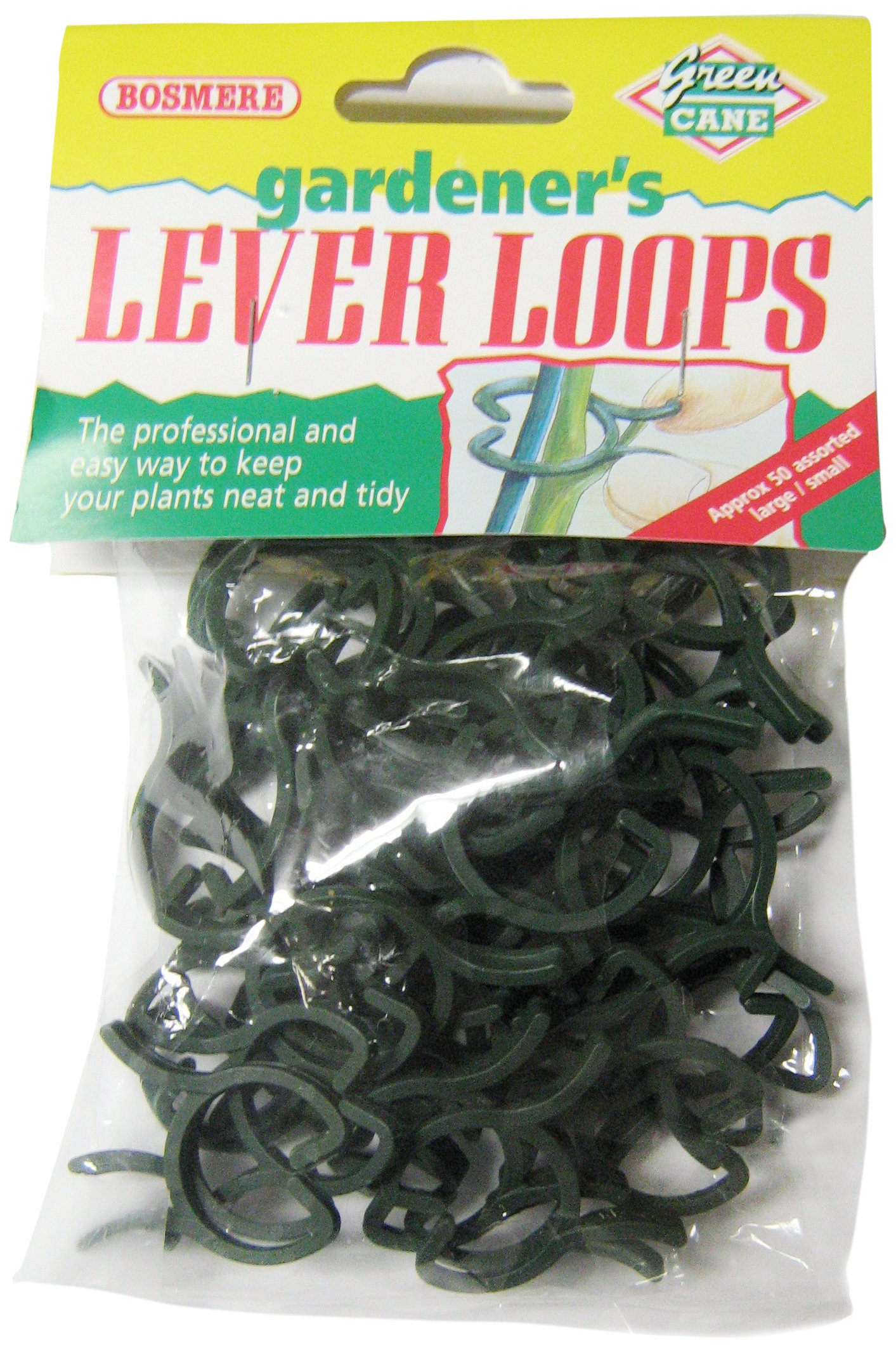 Bosmere H201 Lever Loops Plant Grippers, 100-Pack