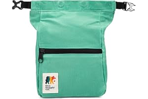 Oso Supply Co - Kulshan Bouldering Bucket, Large Size Chalk Bag for Rock Climbing, Chalk Pot with Magnetic Roll Down Closure, Brush Loop, Zippered Pockets for Climbers