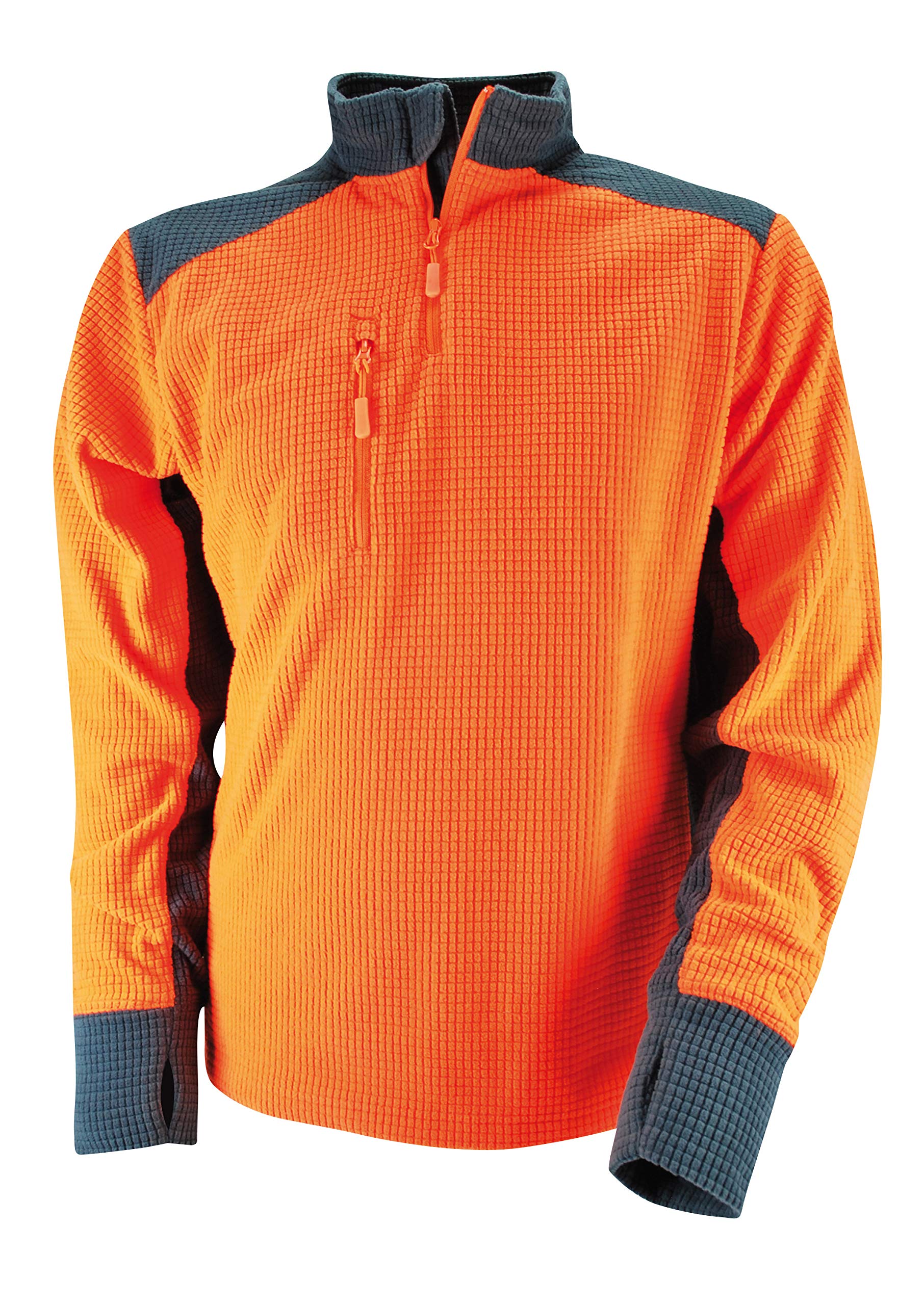 Solidur COB-XL POLAIRE COB Fleece Jacket for Forestry and Hunting, Orange, Size XL