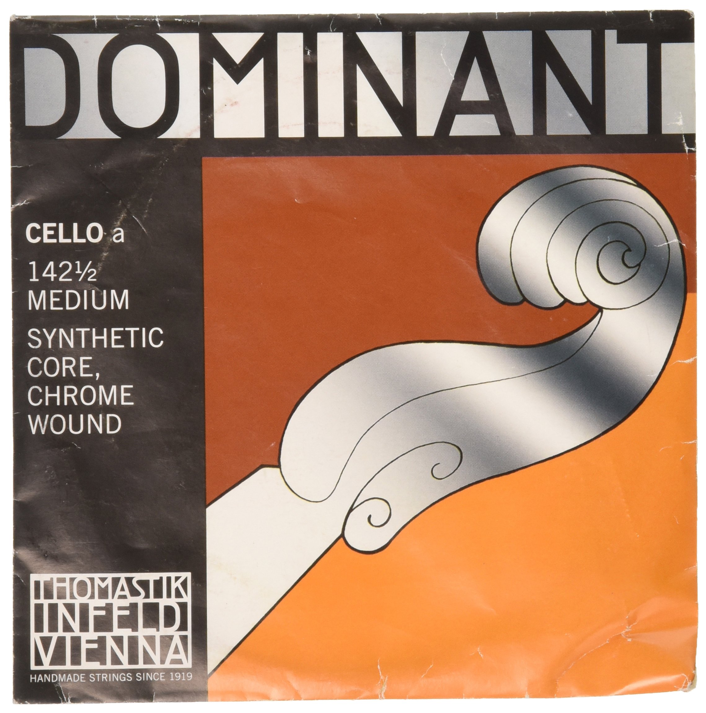 Thomastik single string for cello 1/2 Dominant - A-string nylon core, chrome wound, medium