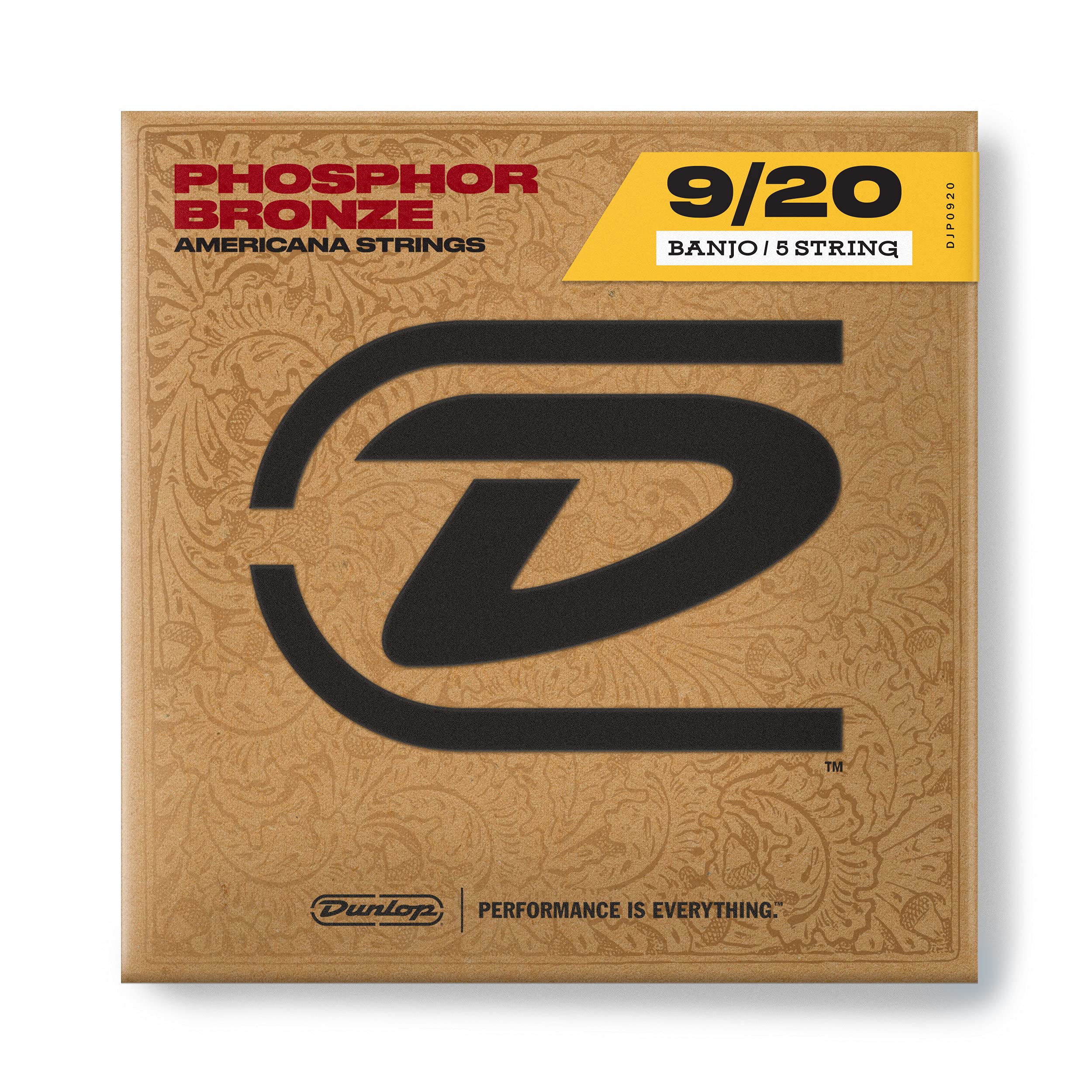 Jim Dunlop DJP0920 Phosphor Bronze 5 String Set Banjo Strings