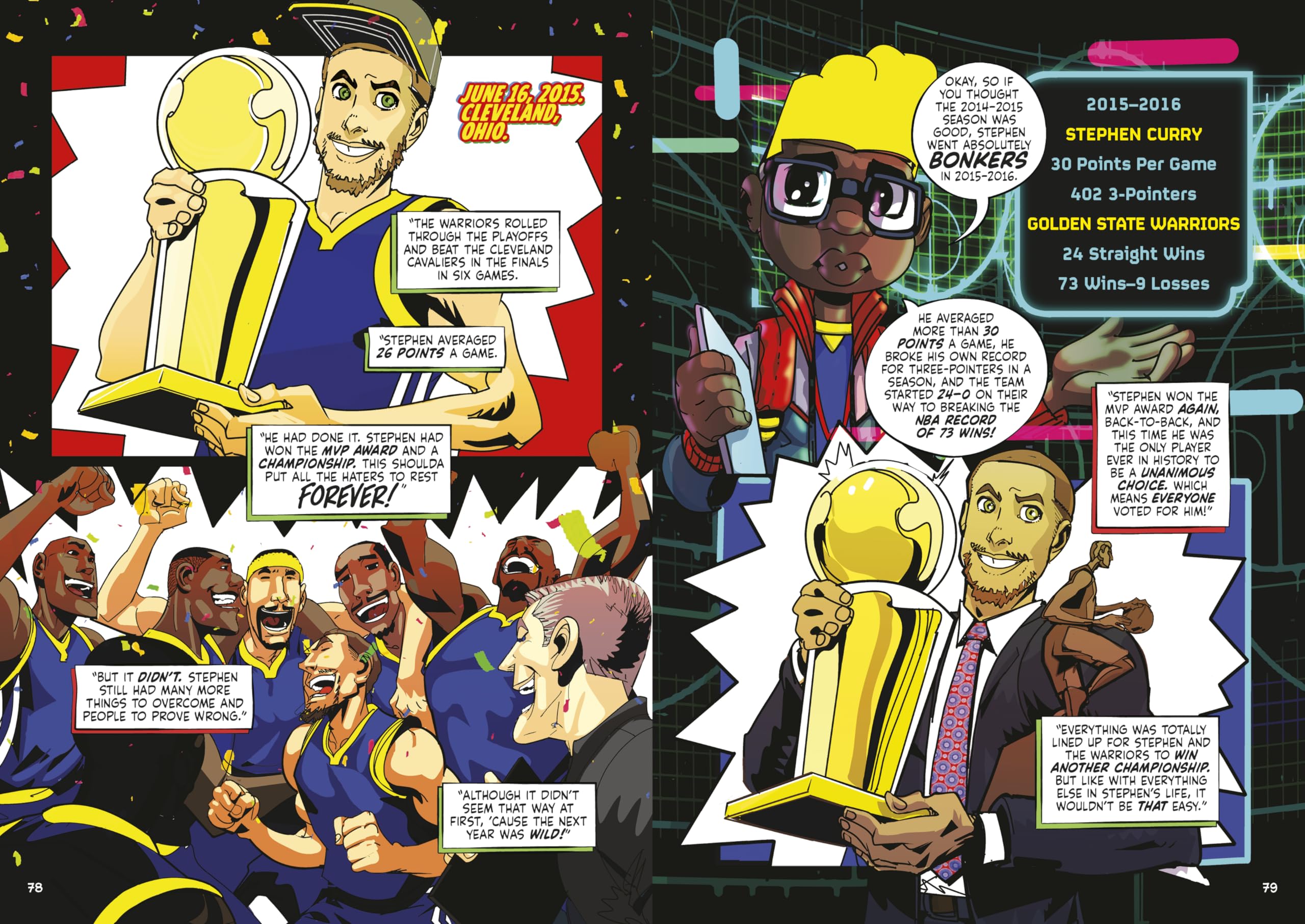 Stephen Curry: The Official Graphic Novel (Stephen Curry Sports Superheroes) Stephen Curry: The Official Graphic Novel (Stephen Curry Sports Superheroes) Paperback Kindle Hardcover