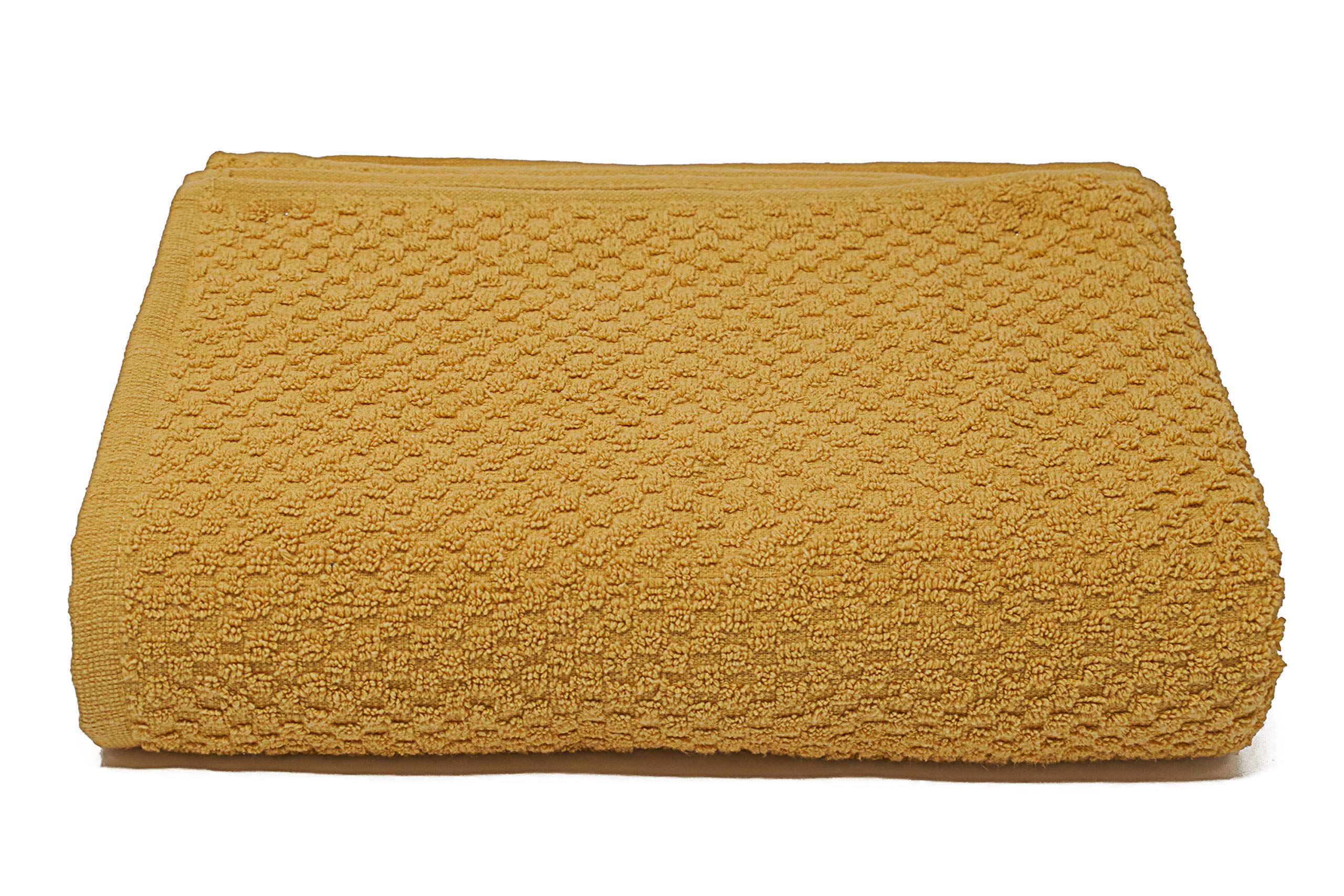 Sally Jacquard “ Sally” Terry-Cloth Towel, Mustard, 90x140