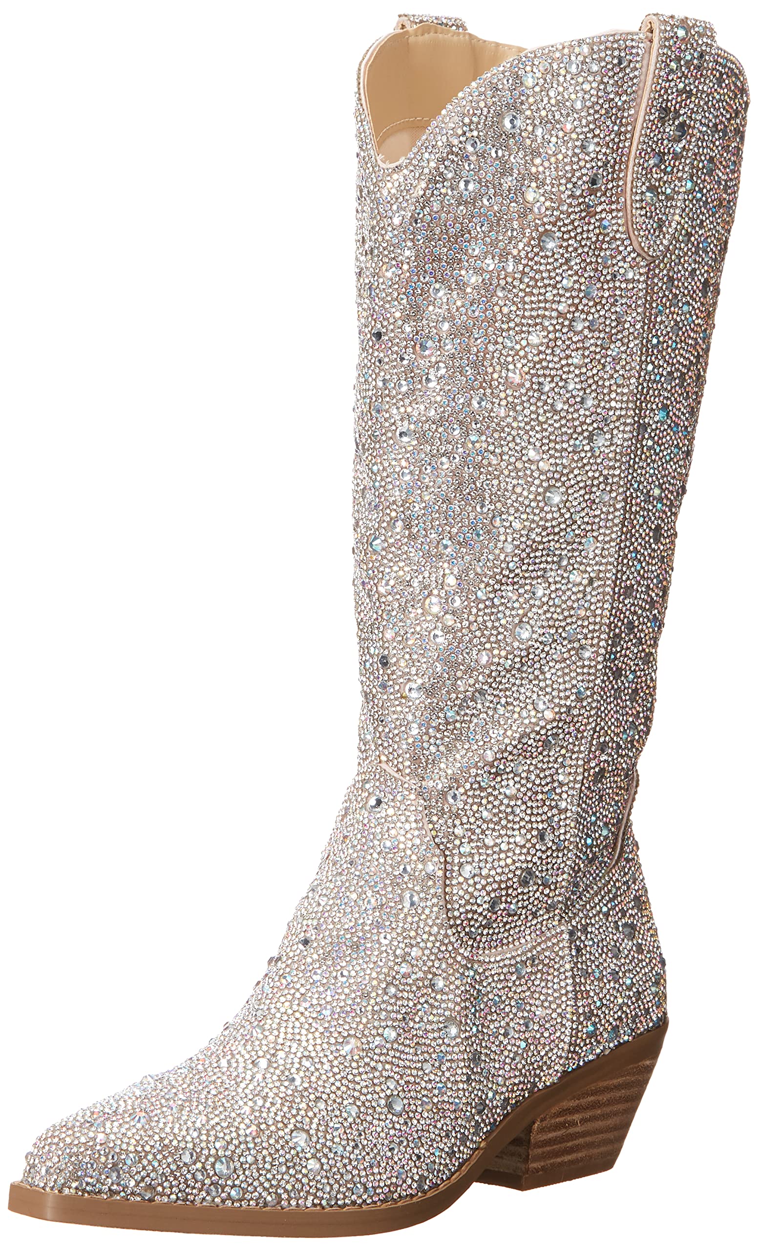Betsey Johnson Women’s Dalas Western Boot, Rhinestone, 7