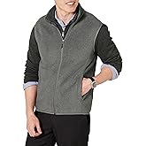 Amazon Essentials Men's Full-Zip Polar Fleece Vest (Available in Big & Tall)