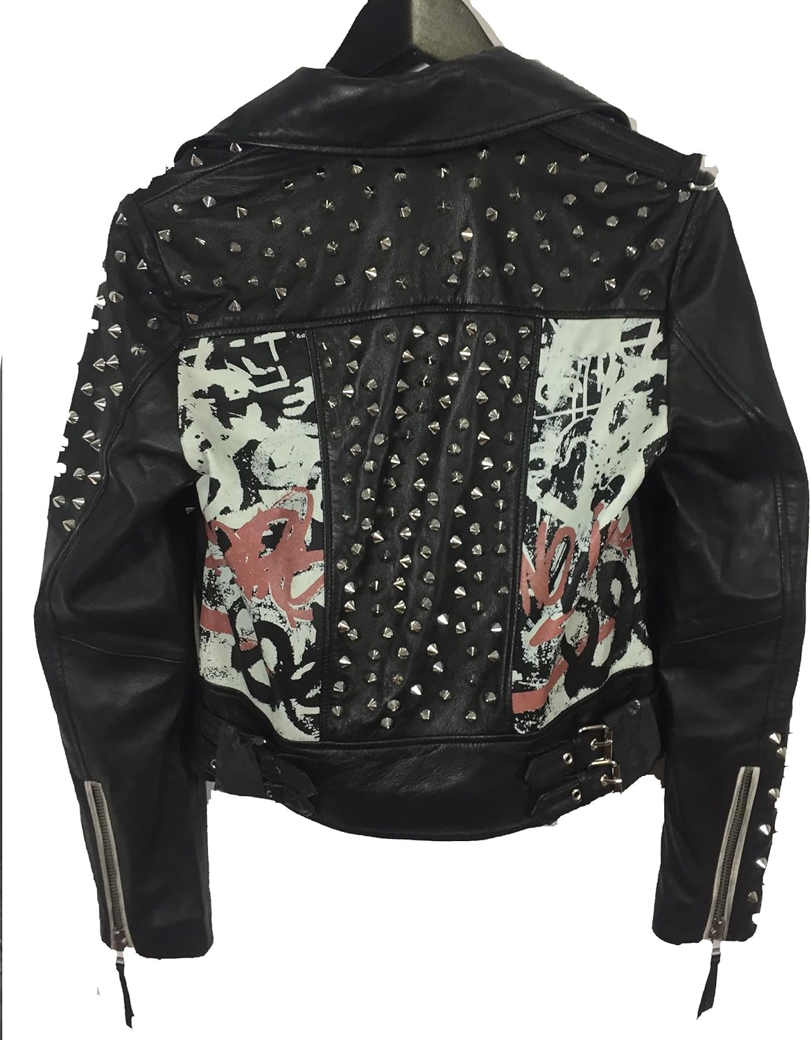 zara studded biker jacket