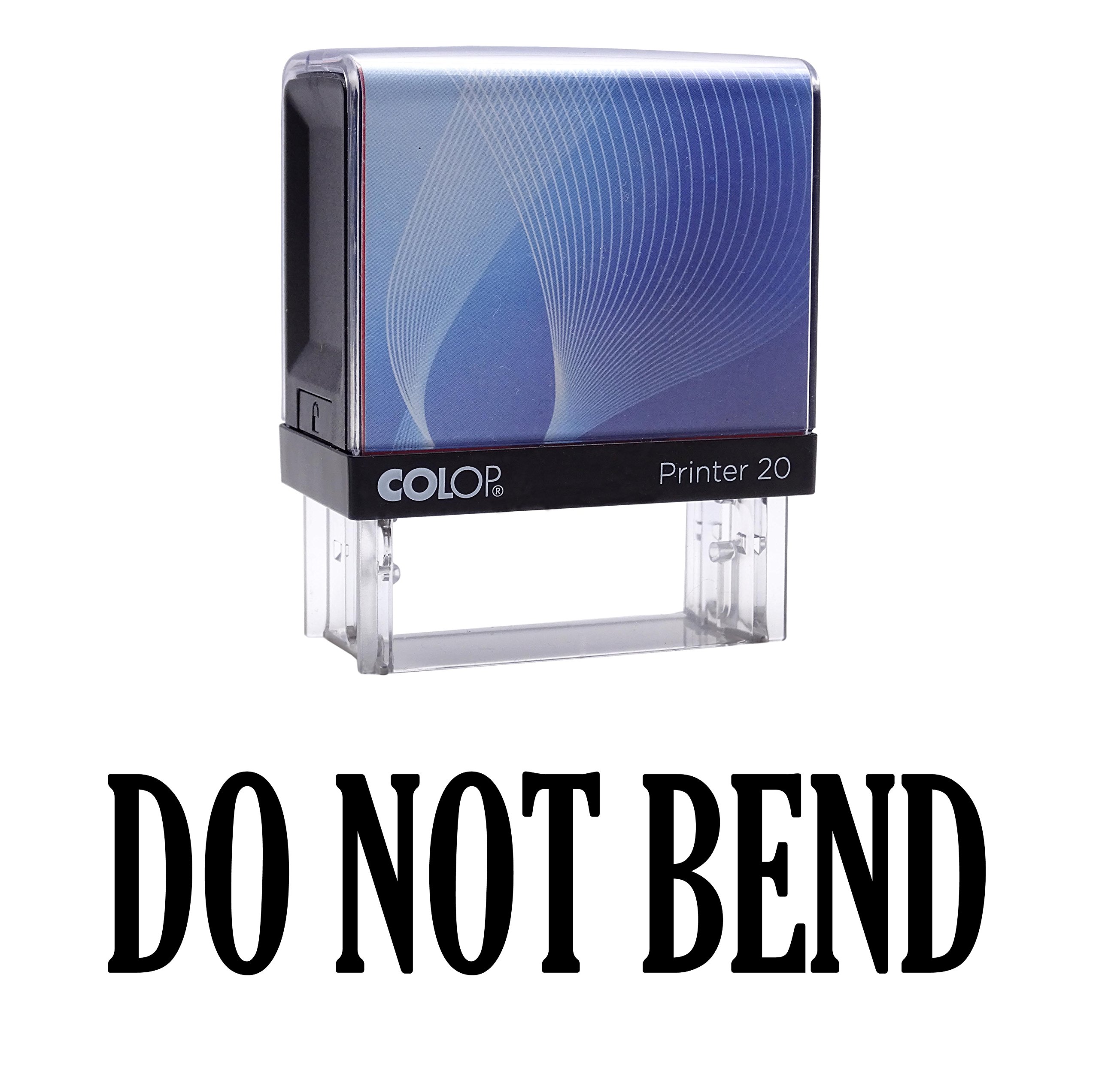 DO NOT Bend Self Inking Rubber Stamp Small Black Ink Office Stock Stamp Colop Stamper