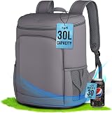Tydi Cooler Backpack Insulated 30L Grey – Picnic Camping Hiking Rucksack