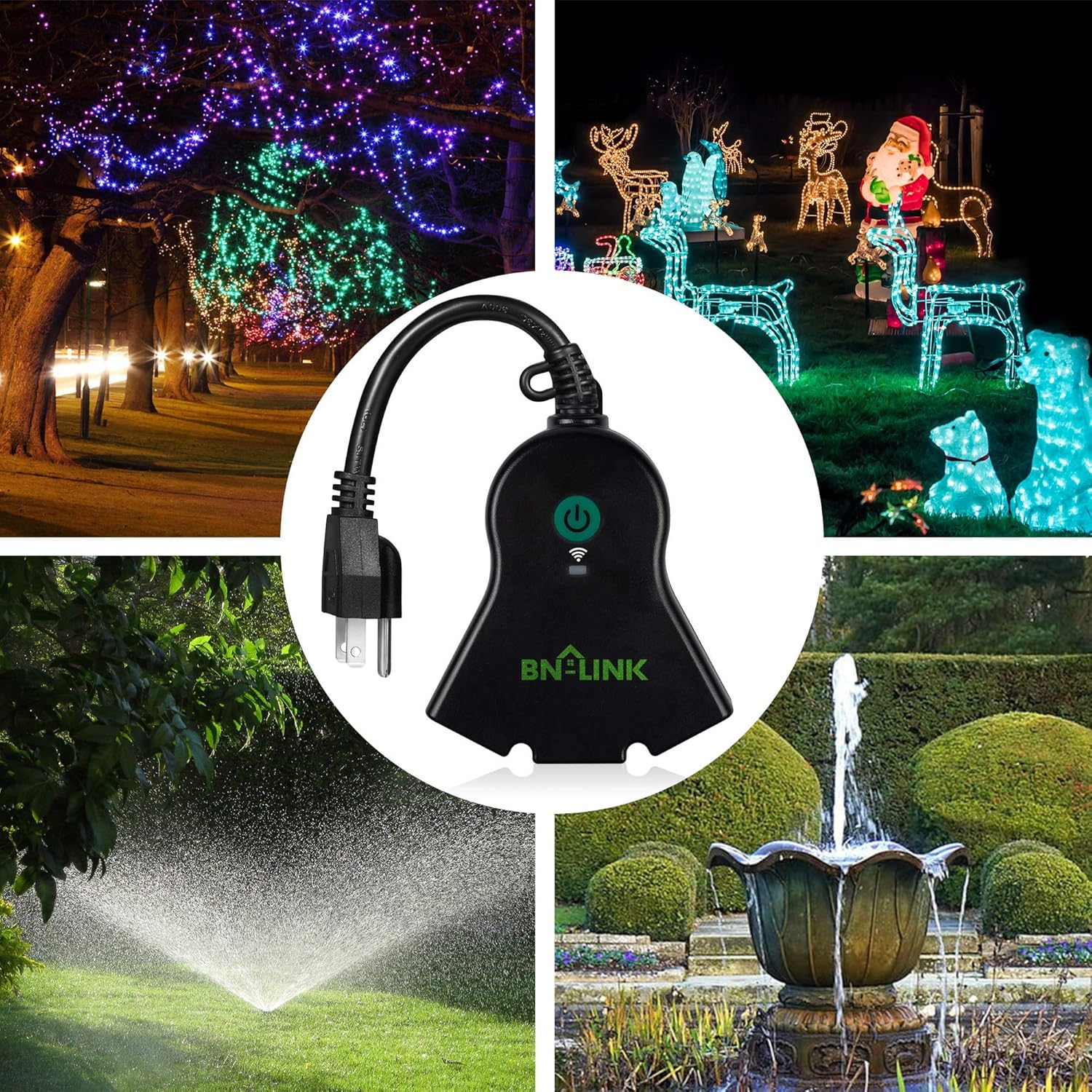 BN-LINK Smart WiFi Heavy Duty Outdoor Outlet, Timer and Countdown Function, No Hub Required for Outdoor Lights, Compatible with Alexa and Google Assistant (Outdoor) 2.4 GHz Network only: Industrial & Scientific