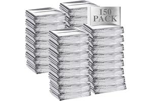 Macarrie Emergency Blanket Bulk - Survival Thermal Silver Foil Reflective Blankets Set Pack for Outdoors Shelter Space, Camping, Hiking, First Aid Supplies, Homeless Donations