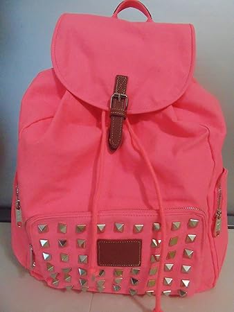 pink studded backpack