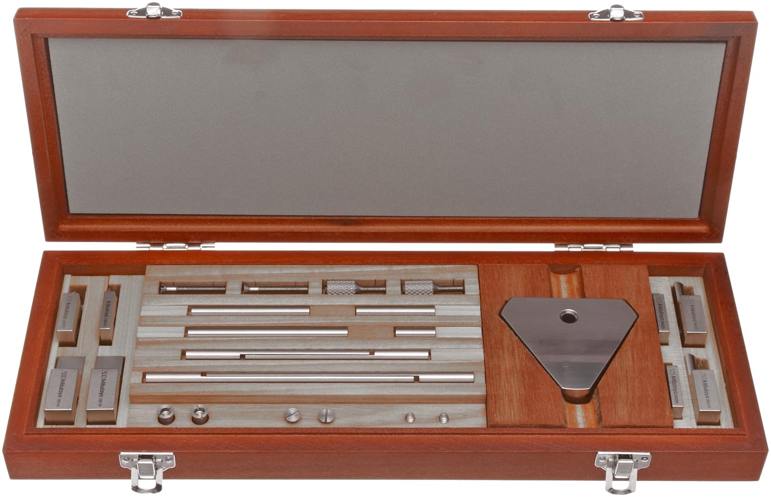 Mitutoyo 516612 Square Gage Block Accessories Set, Inch (27 Piece Set