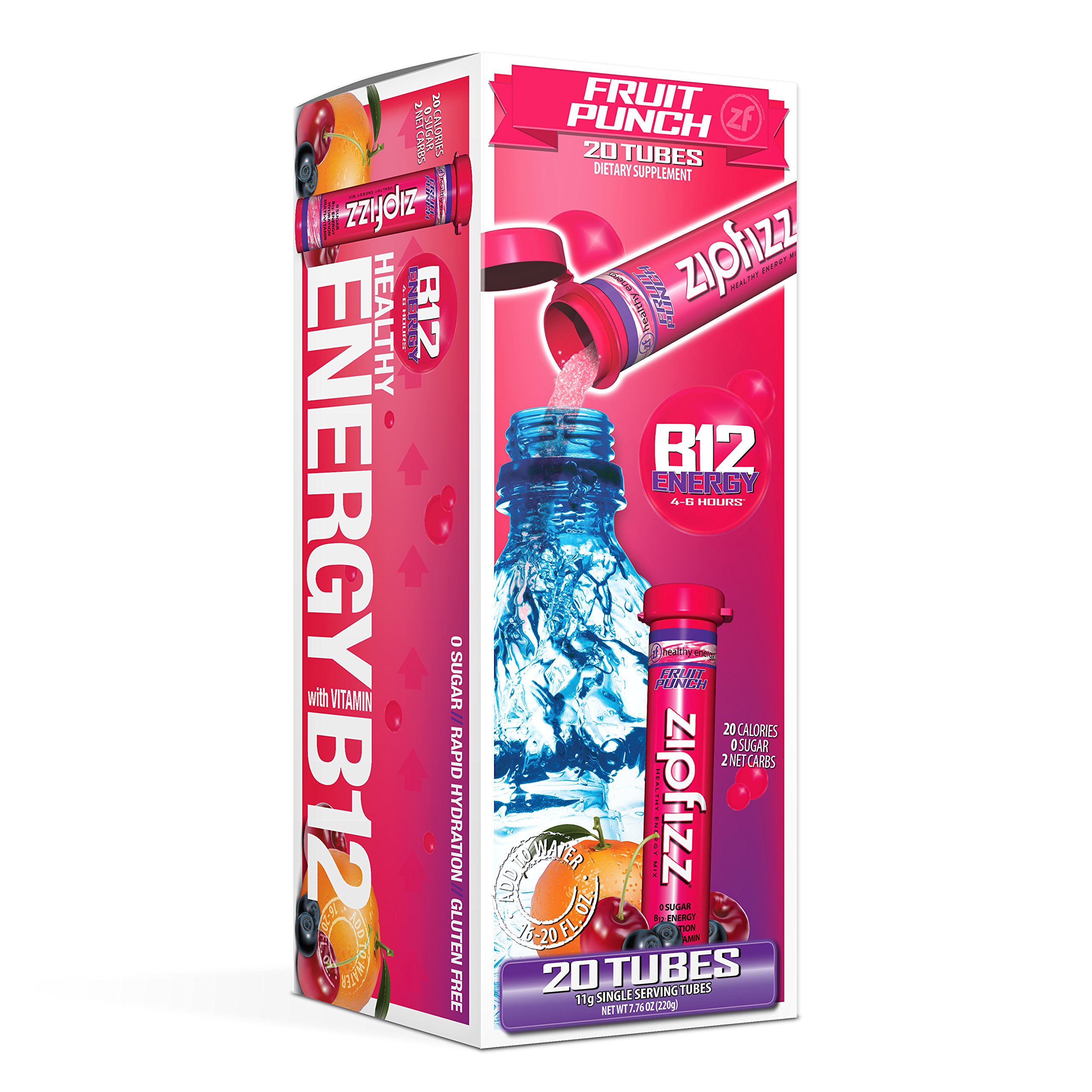 Zipfizz Healthy Energy Drink Mix, Hydration with B12 and Multi Vitamins