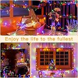 Ollny Fairy Lights Battery Operated 10m 100 LEDs Multicolour 8 Modes IP44 view 7