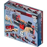 The Cool Tool UNIMAT 1 Basic 4-in-1 Cool Tool Woodworking Kit for Kids | Includes Wood Lathe, Drill, Sander &amp; Saw with 12V motor and 12V safety-adapter. Ages 8+.