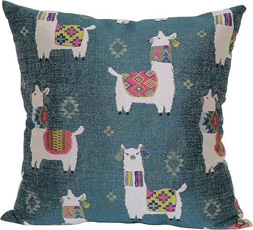 Amazon Com Brentwood Originals Llama Drama Pillow 18 X 18