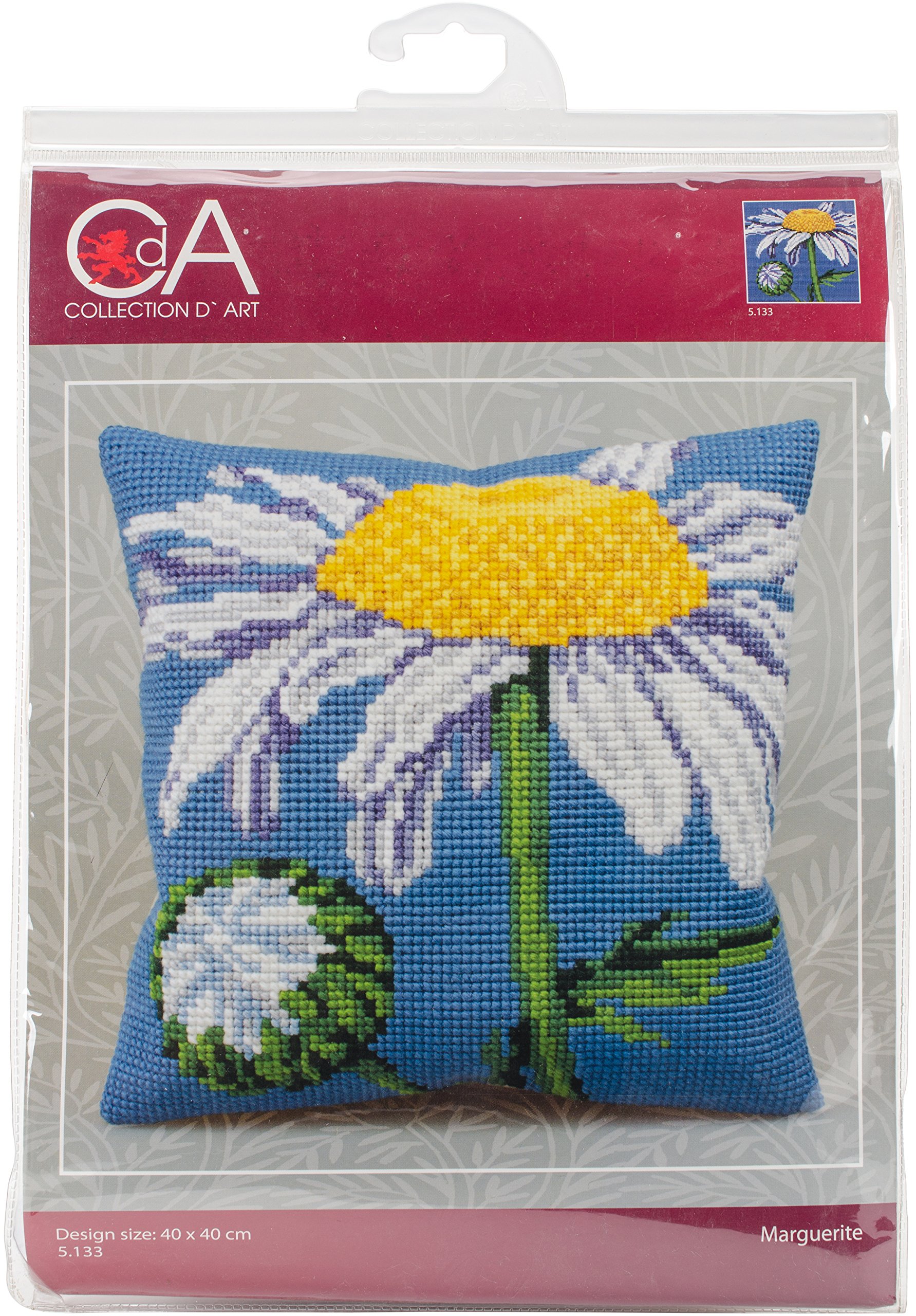 Collection d'Art Cross Stitch Cushion: Marguerite