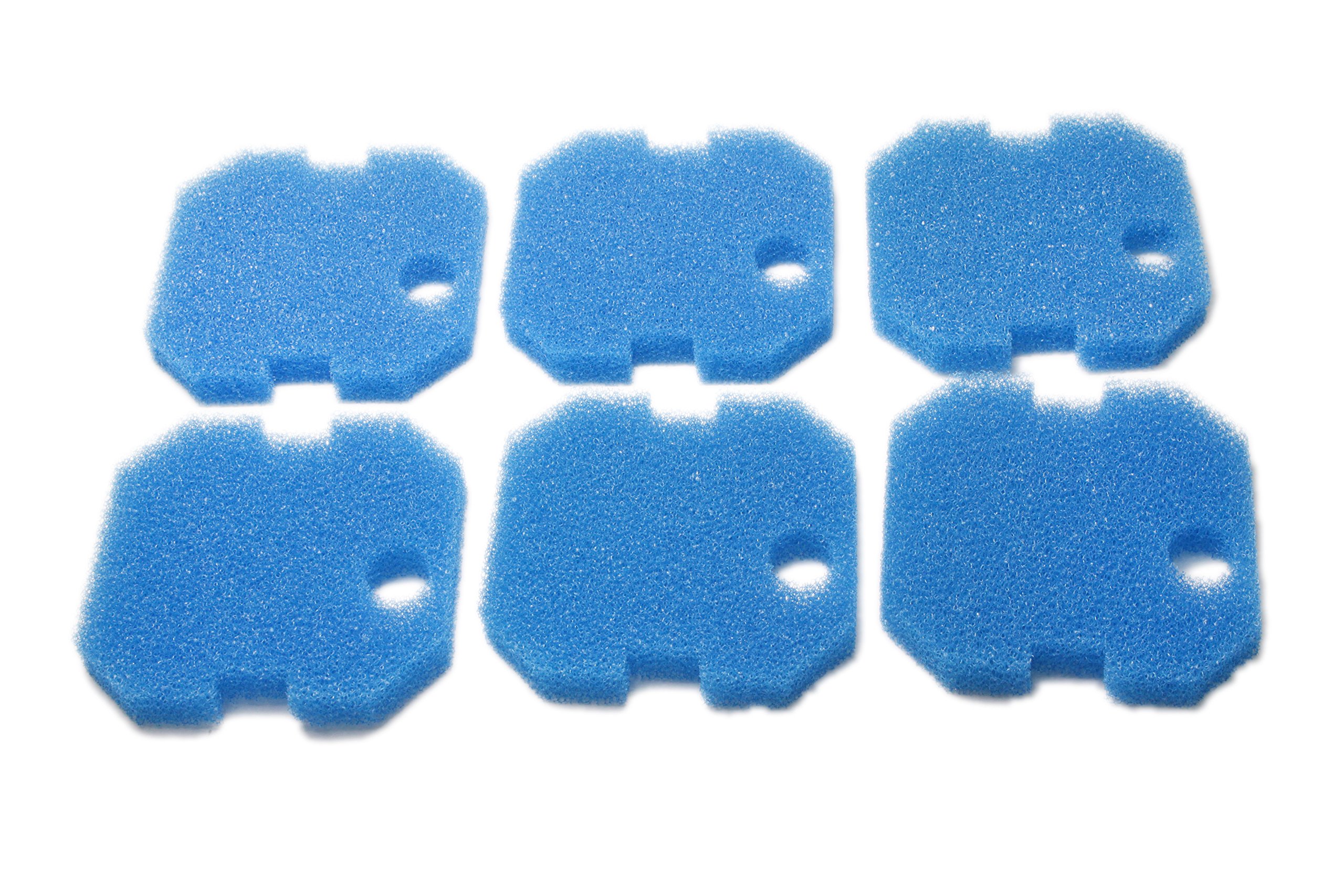 LTWHOME Replacement Blue Coarse Filter Pad Fit for Eheim Professional 2222/2324 and Experience 150/250/250T (Pack of 6)