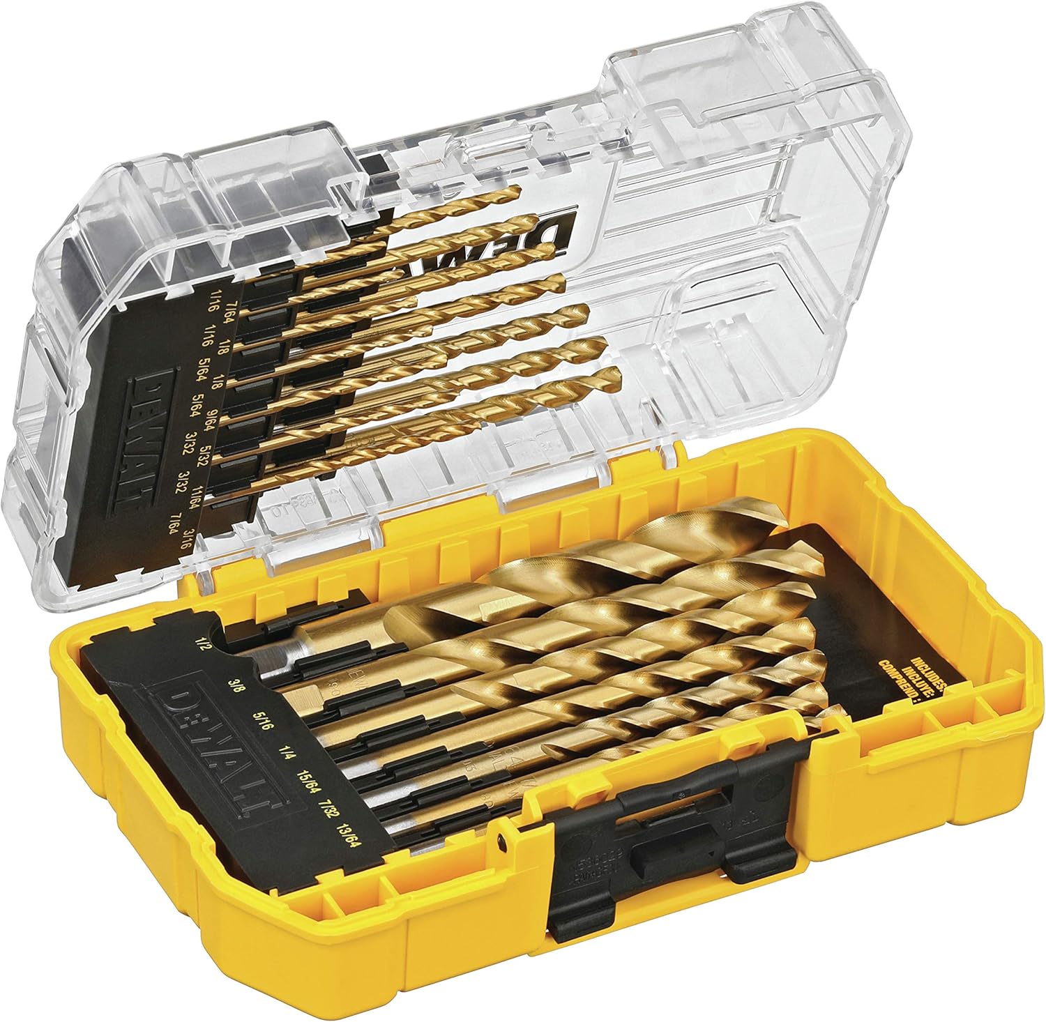 DEWALT Titanium Drill Bit Set, 21-Piece (DW1342) - Jobber Drill Bits - 