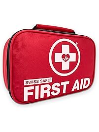 Swiss Safe 2-in-1 First Aid Kit (120 Piece) + Bonus 32-Piece Mini First Aid Kit: Compact for Emergency at Home, Outdoors, Car, Camping, Workplace, Hiking & Survival.