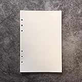 Blank Refill Paper for 8.5 inch A5 6-Holes Round